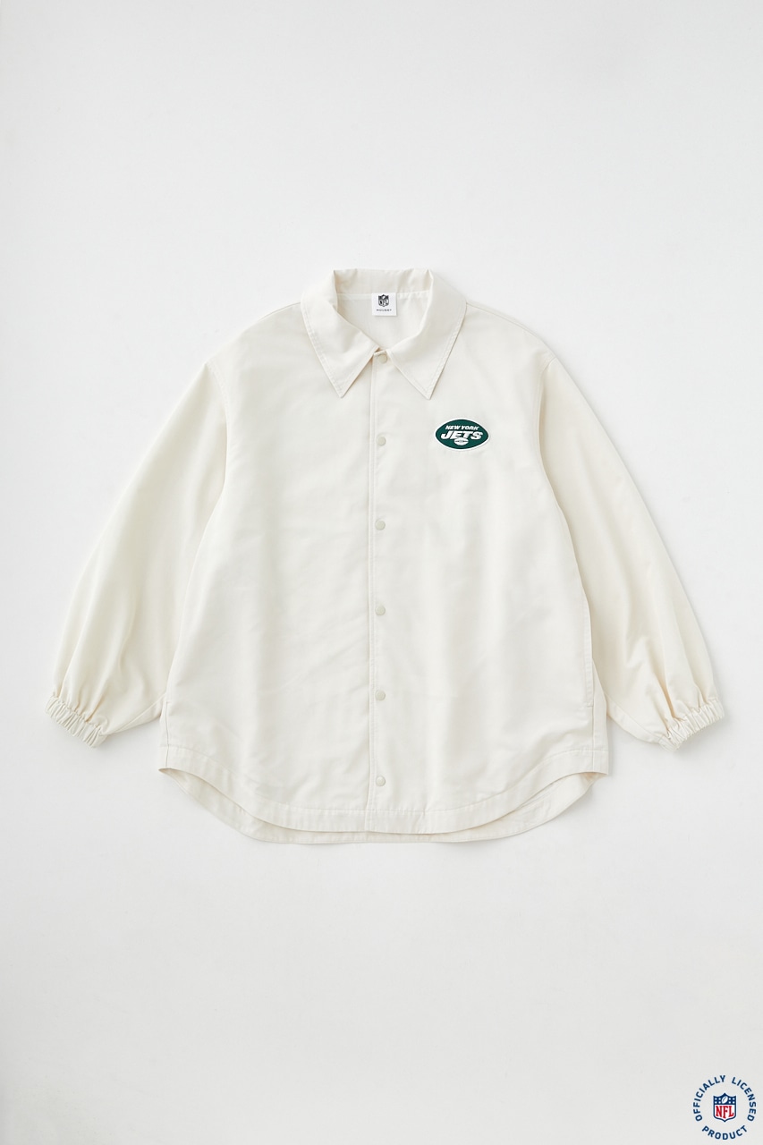 NFL ROUND HEM COACH ジャケット WHT FREE