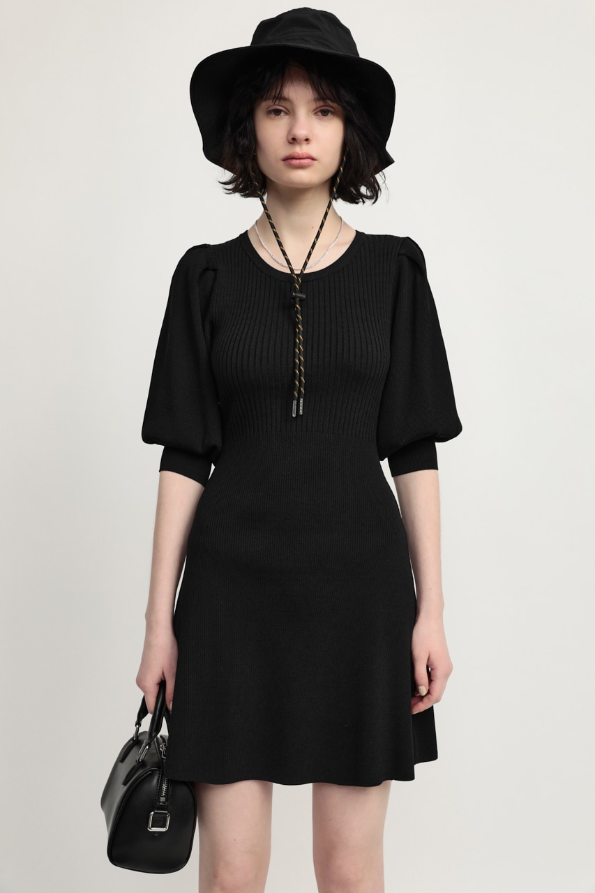 Tuck Sleeve Flare Mini ワンピース 1 Blk ワンピース ミニ ミディアム バロックジャパンリミテッド 公式通販サイト Shel Tter Web Store シェルターウェブストア