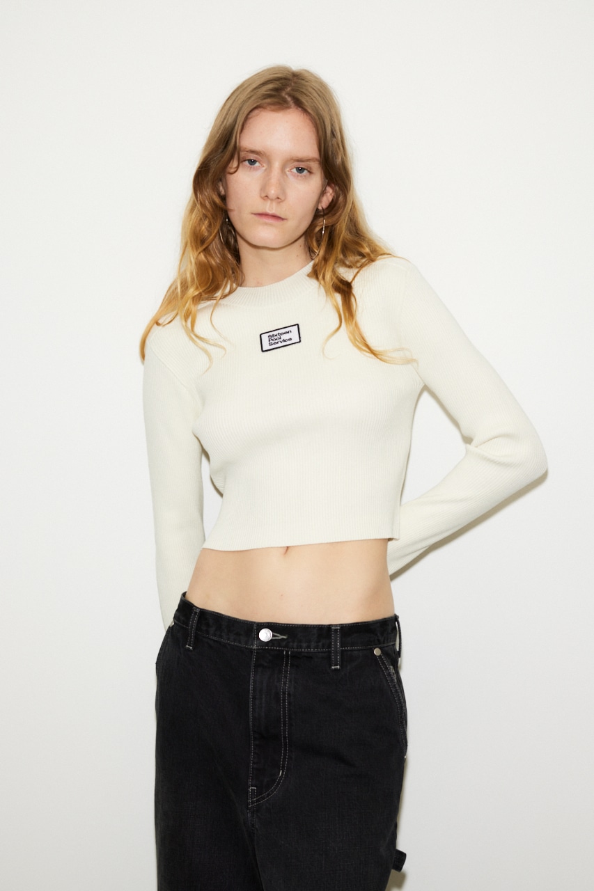 SLY | 【THROW】16 x THROW CROP HG L/S トップス (ニット ) |SHEL