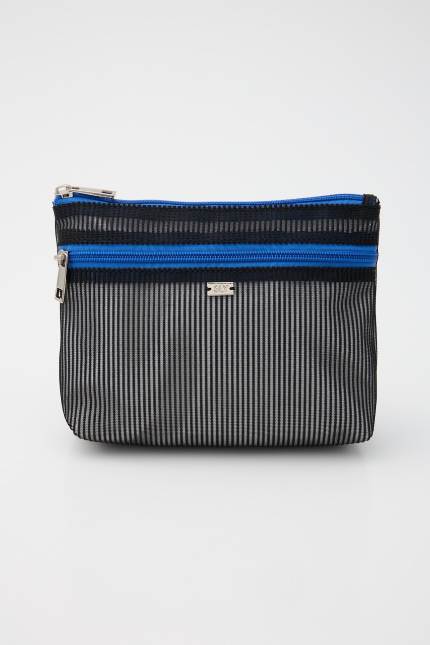 【BLK】BI COLOR POUCH BLK FREE