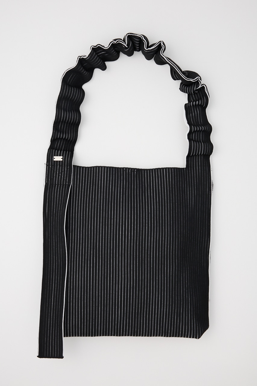 【BLK】RIB KNIT BAG BLK FREE
