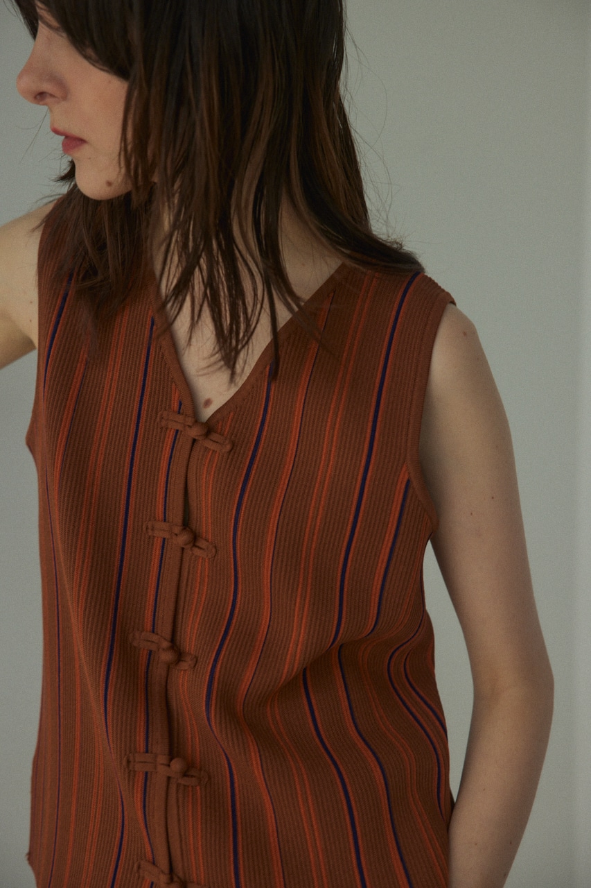 BLACK BY MOUSSY | stripe knit vest (ベスト ) |SHEL'TTER WEBSTORE BLACK BY MOUSSY | stripe knit vest (ベスト ) |SHEL'TTER WEBSTORE