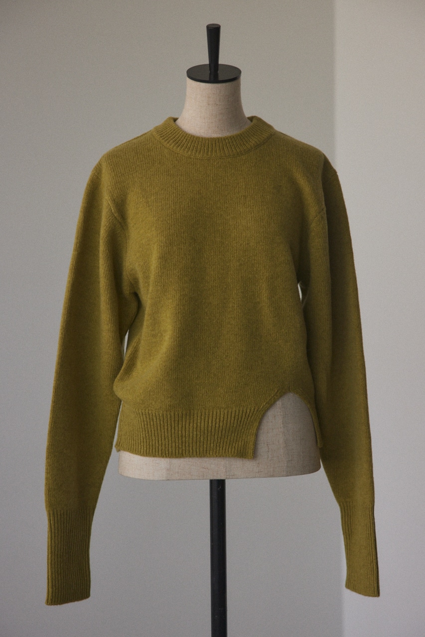 BLACK BY MOUSSY | slit hem knit tops (ニット ) |SHEL'TTER WEBSTORE