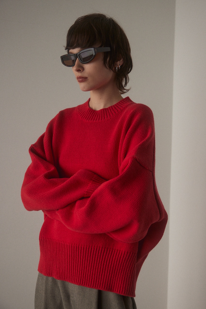 oversize knit pullover