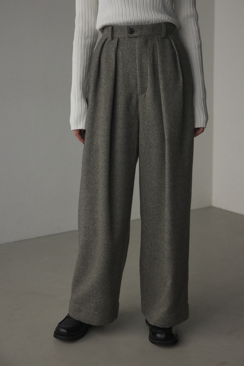 BLACK BY MOUSSY | w tuck pants (パンツ ) |SHEL