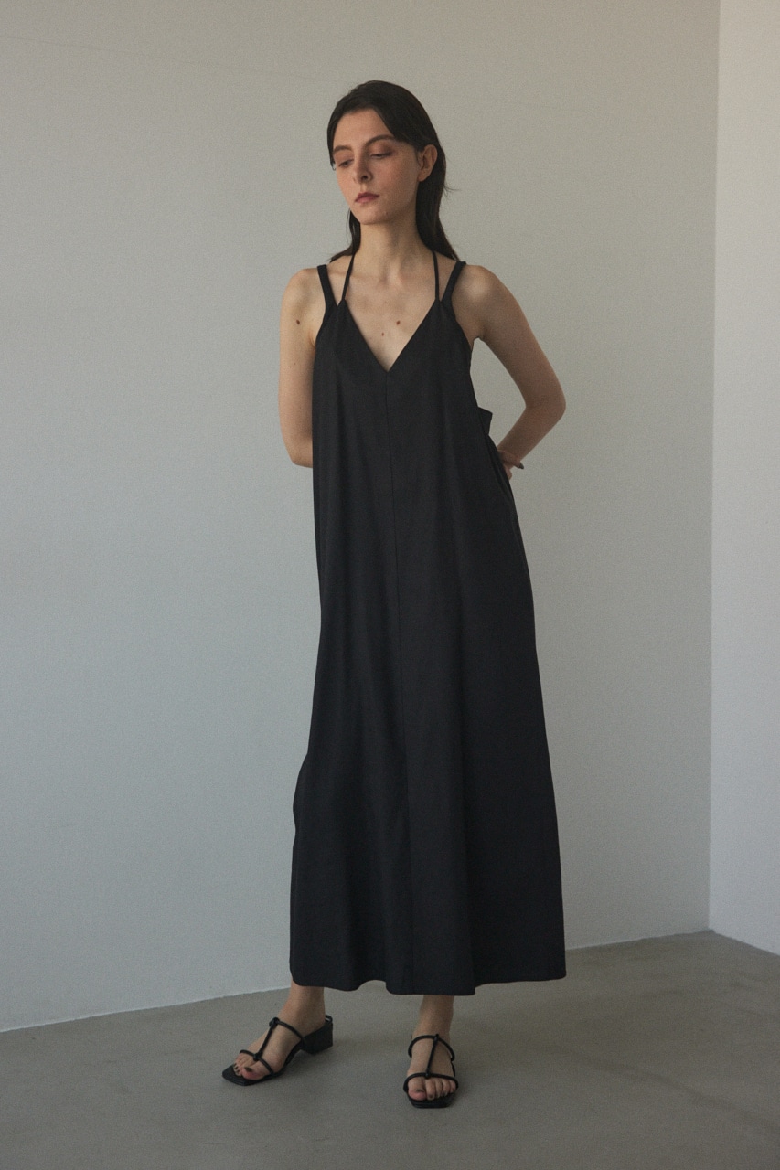 BLACK BY MOUSSY | straw strap long dress (ワンピース(ミニ