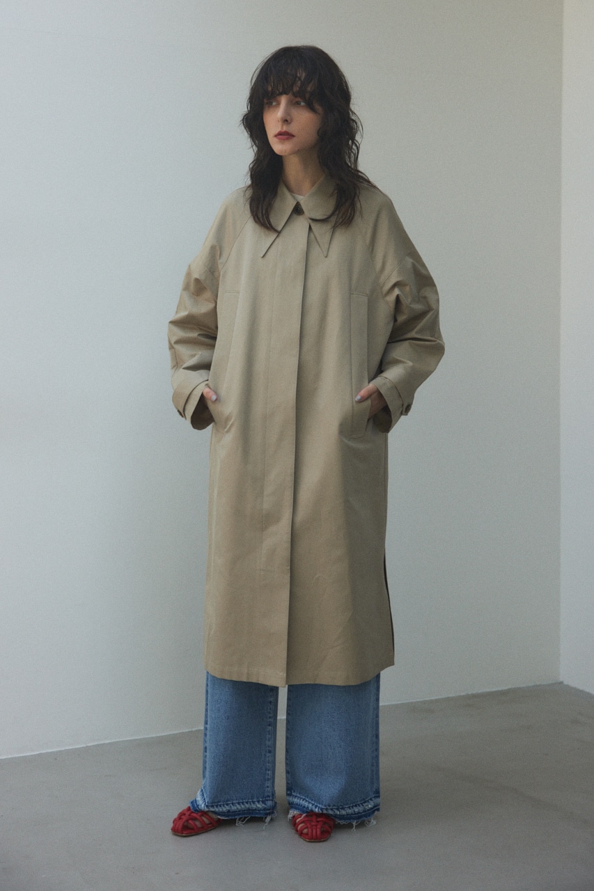 BLACK BY MOUSSY | point collar long coat (コート ) |SHEL'TTER WEBSTORE