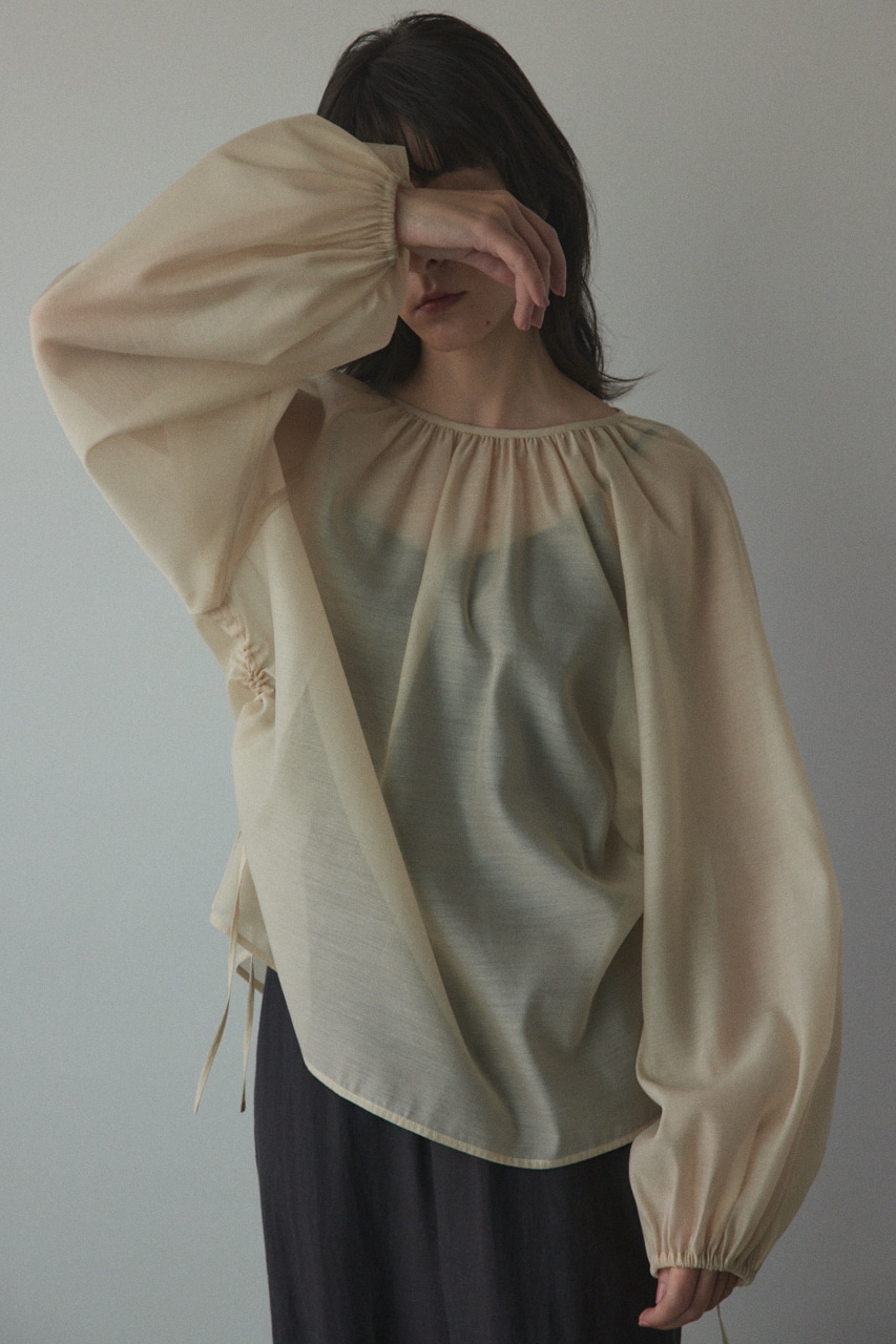 2way balloon blouse L/BEG FREE