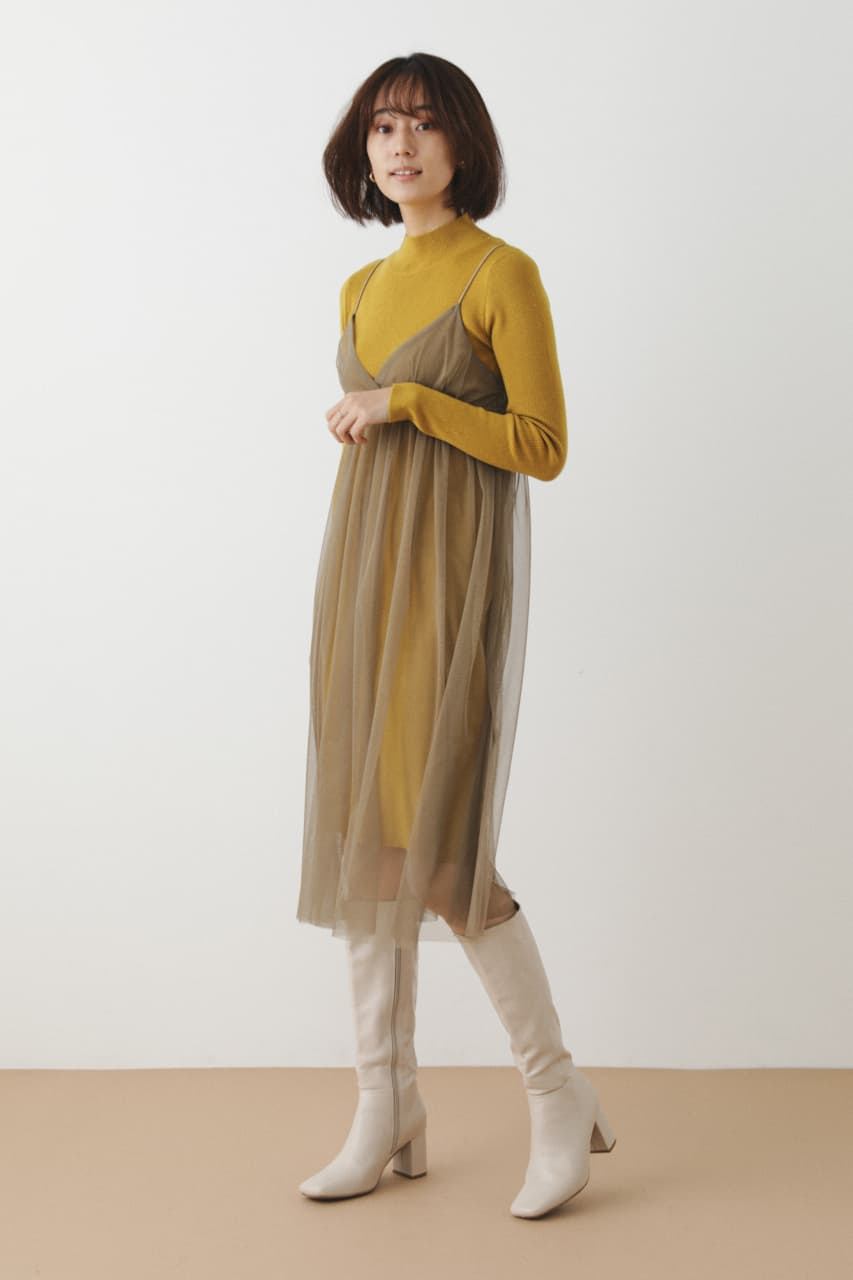 Shel Tter レイヤードチュールワンピース F Yel ワンピース ミニ ミディアム バロックジャパンリミテッド 公式通販サイト Shel Tter Web Store シェルターウェブストア
