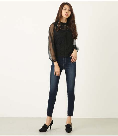 rienda | Dualコア2wayストレッチDENIM J／Wパギンス (スキニー  