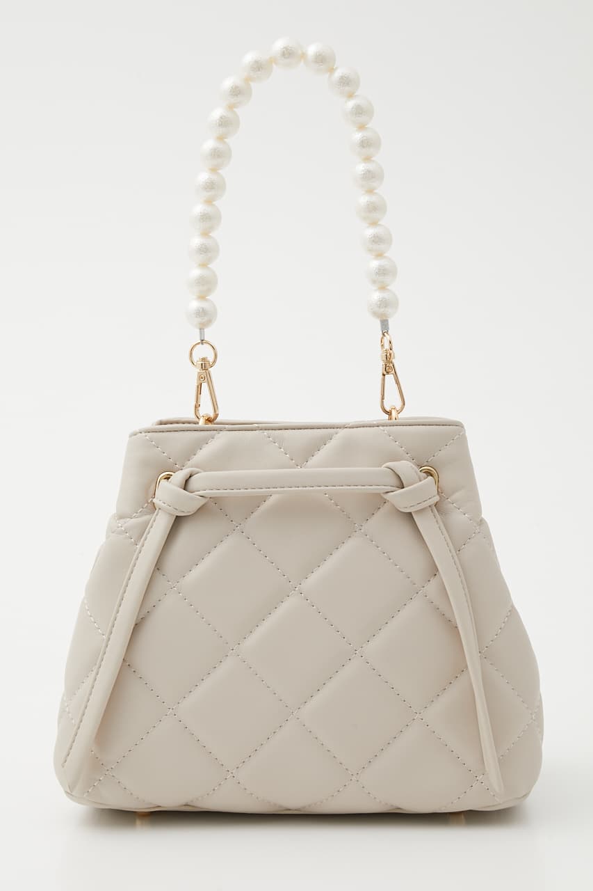 rienda | ビックフェイクパールキルティングBAG (すべて ) |SHEL