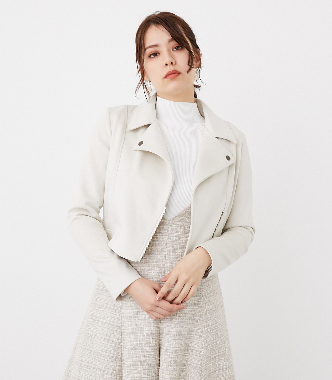 【今期新作　完売商品】H&M フェイクスエード ショートジャケット