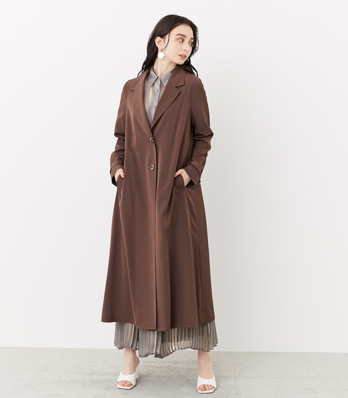 バックヨークレーストレンチct S Brn コート バロックジャパンリミテッド 公式通販サイト Shel Tter Web Store シェルターウェブストア