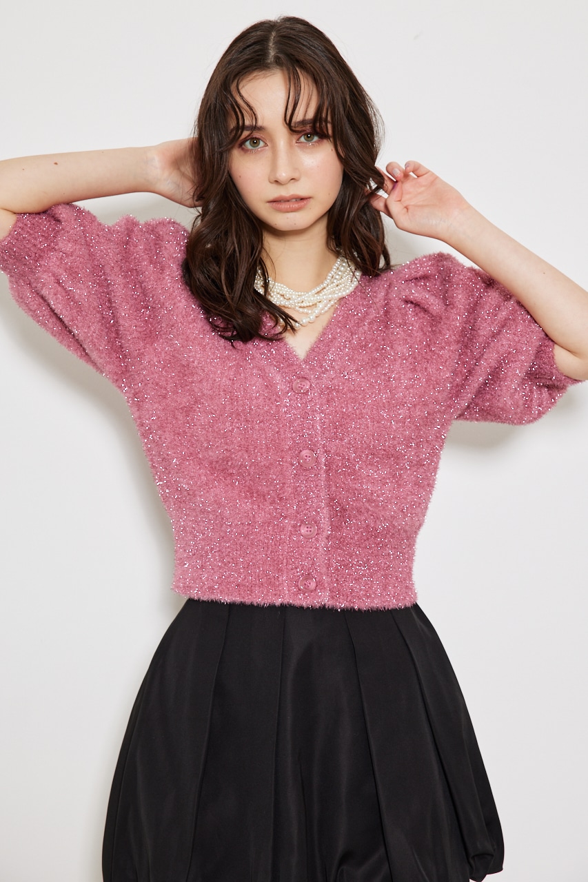 rienda | ラメシャギーカーデKnit TOP (ニット ) |SHEL'TTER WEBSTORE