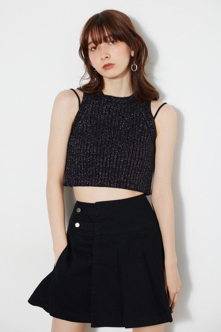 rienda アメスリラメKnit TOP