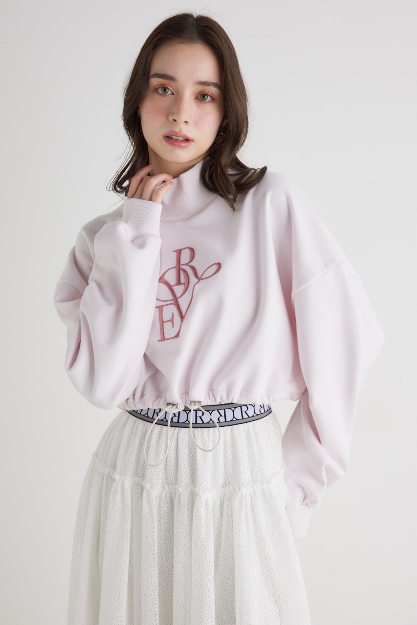 バルーンヘムロゴスウェットTOP L/PNK FREE