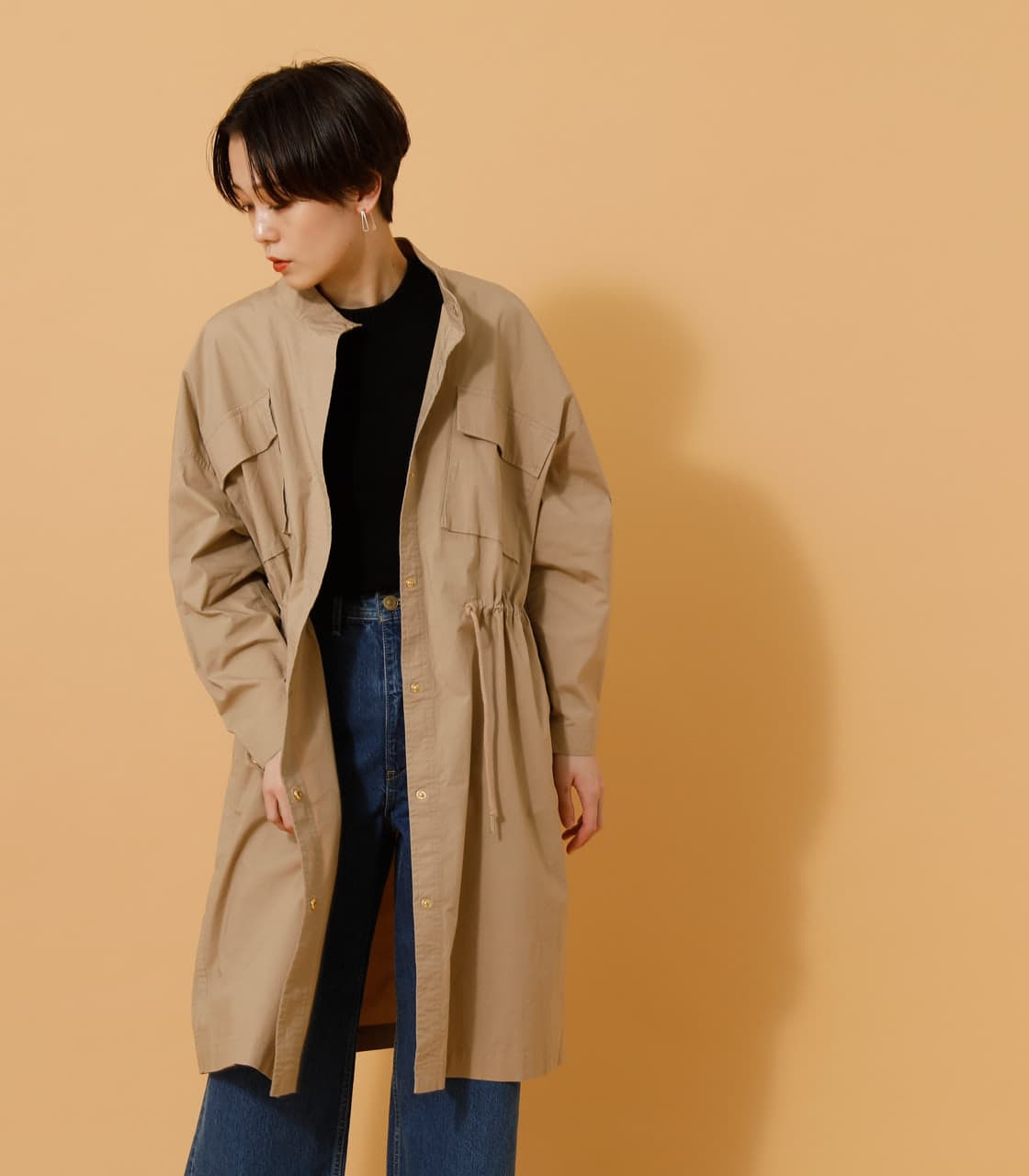 スタンドカラーミリタリーコート S Beg コート バロックジャパンリミテッド 公式通販サイト Shel Tter Web Store シェルターウェブストア