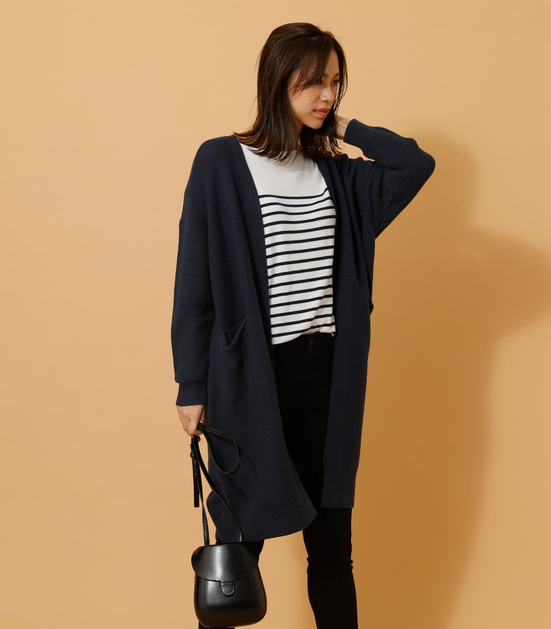 black by moussy ロングカーディガン