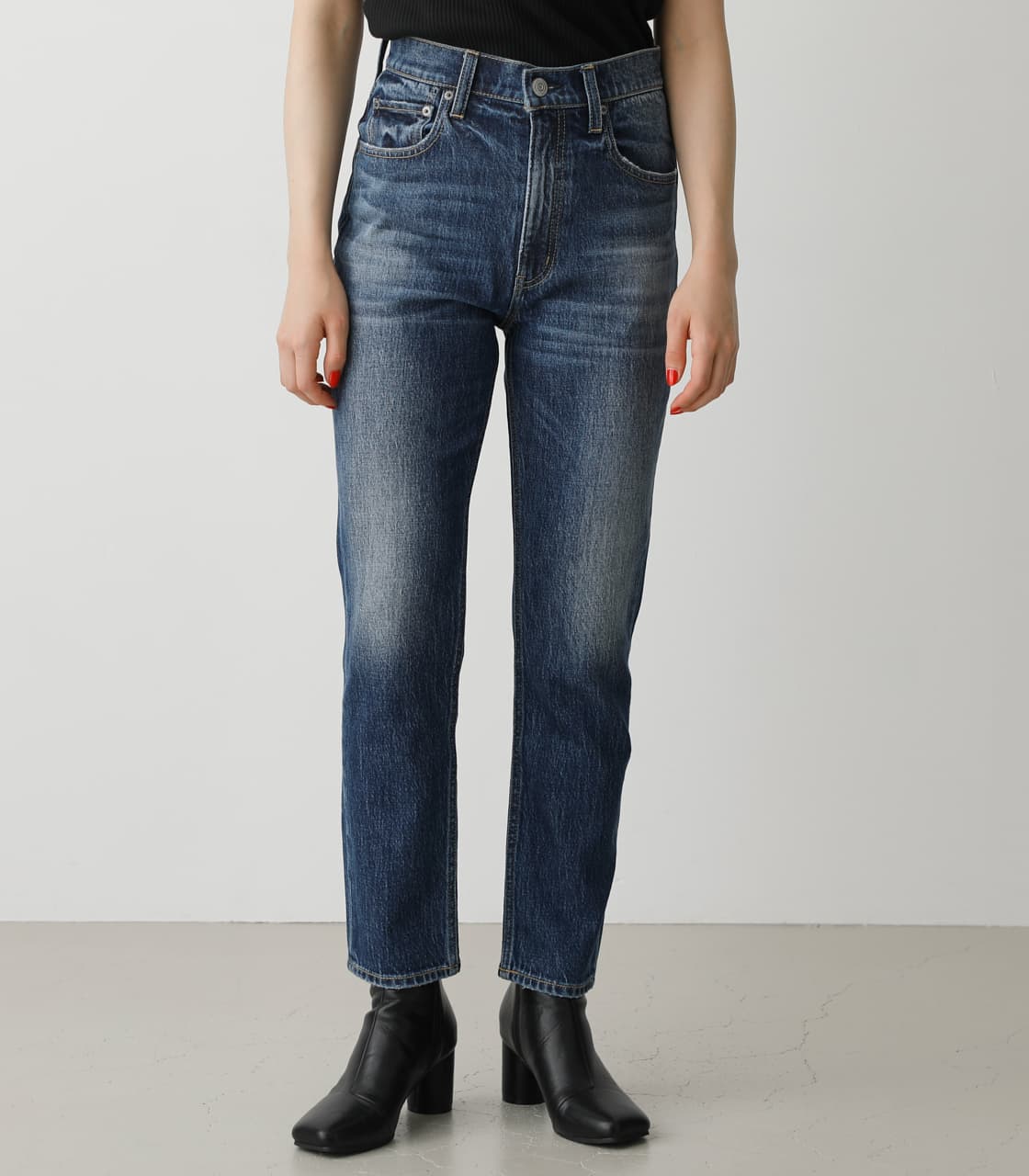 AZUL BY MOUSSY | DEEP RISE DENIM SLIM STRAIGHT (スキニー ) |SHEL 