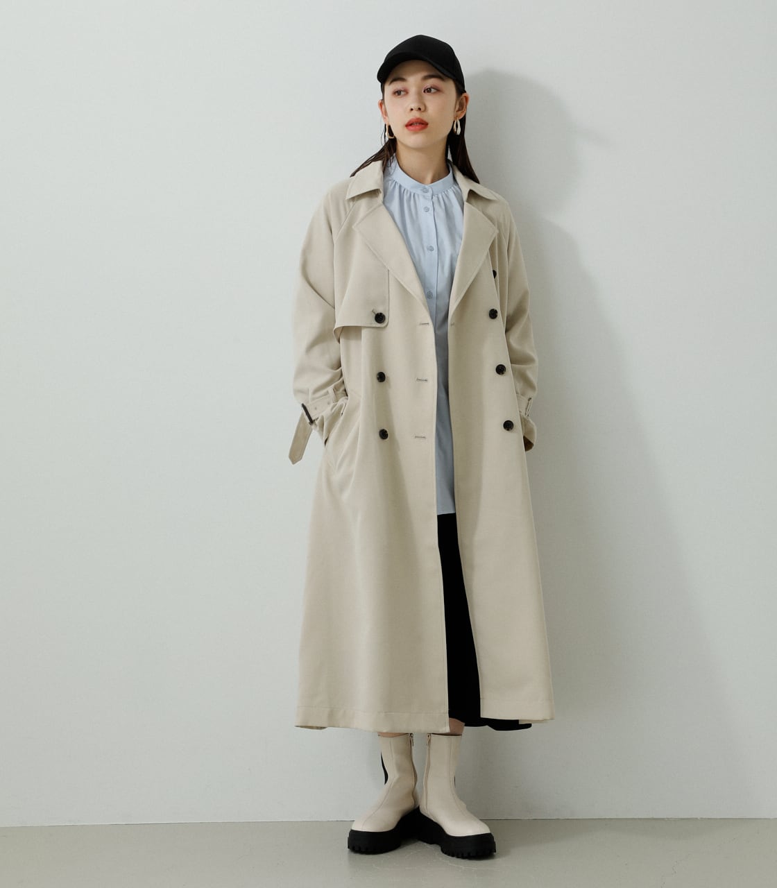 moussy SINGLE BREASTED LONG COAT