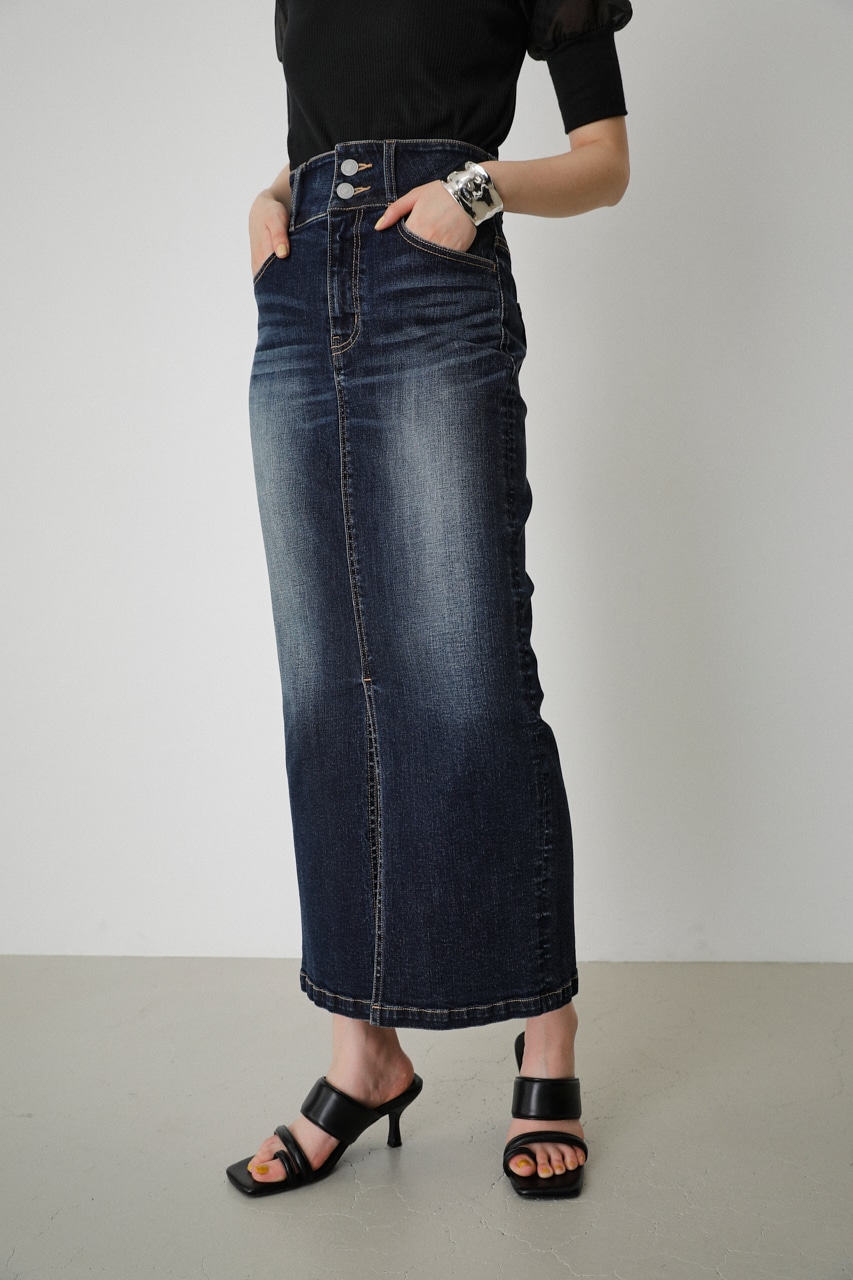 AZUL BY MOUSSY | HIGH WAIST SLIT DENIM SK 2 (スカート ) |SHEL 