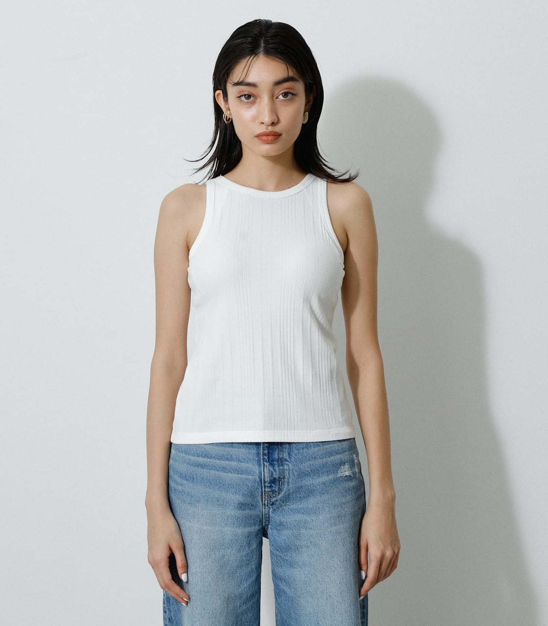 AZUL BY MOUSSY | BASIC AMERICAN SLEEVE TANK TOP (ベアトップ