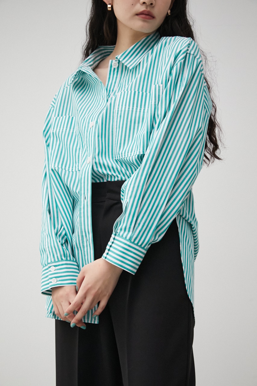 AZUL BY MOUSSY | RELATECH COTTON LOOSE SHIRT (シャツ・ブラウス