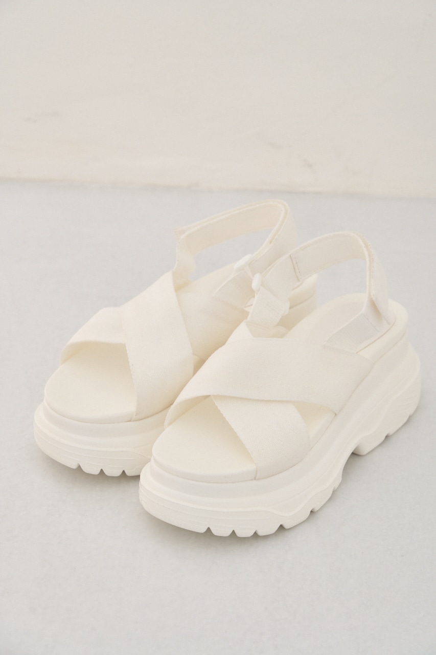 MOUSSY PLATFORM CROSS サンダル