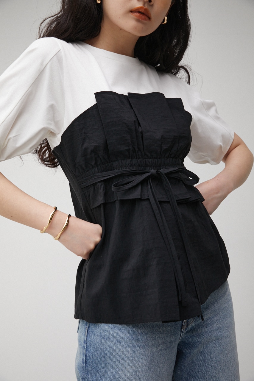 AZUL BY MOUSSY | BUSTIER LAYERED TOPS (Tシャツ・カットソー(半袖 