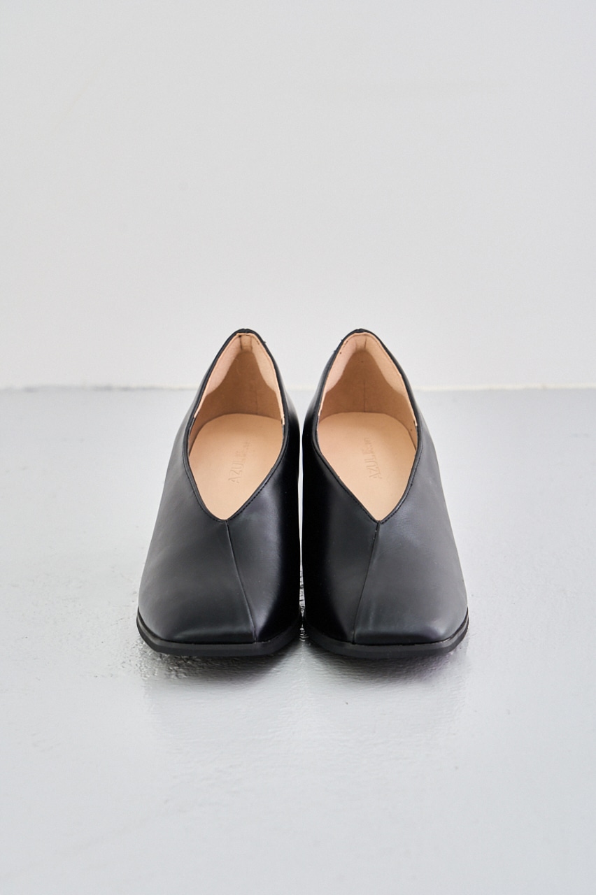 AZUL BY MOUSSY | SQUARE TOE THICK HEEL PUMPS (パンプス ) |SHEL