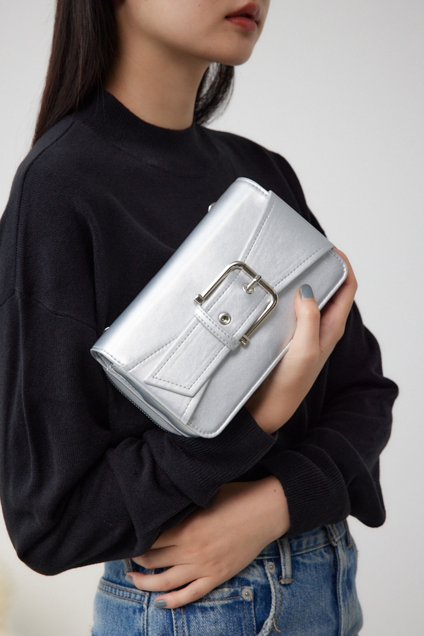 ビッグバックルウォレットバッグ SLV FREE