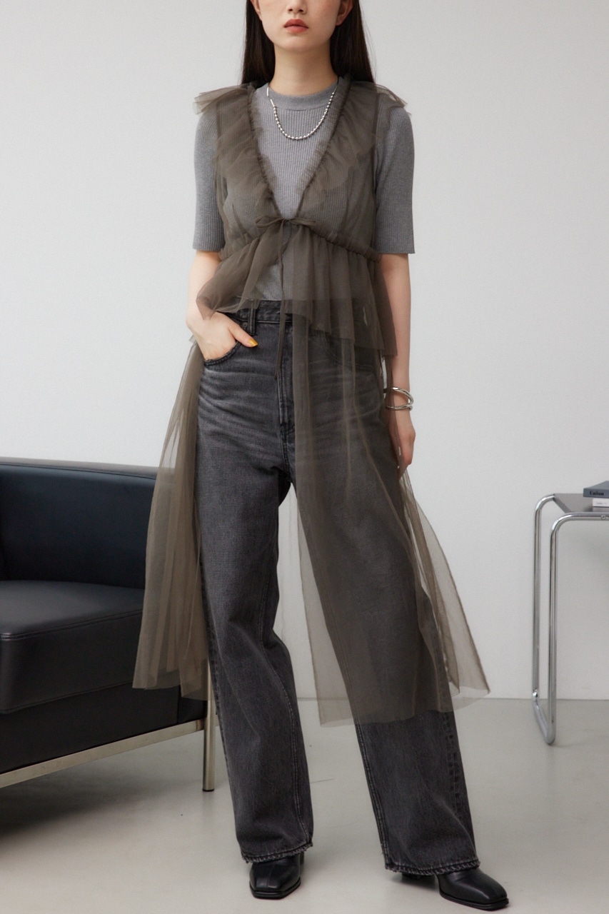 デザインチュールビスチェ GRY FREE