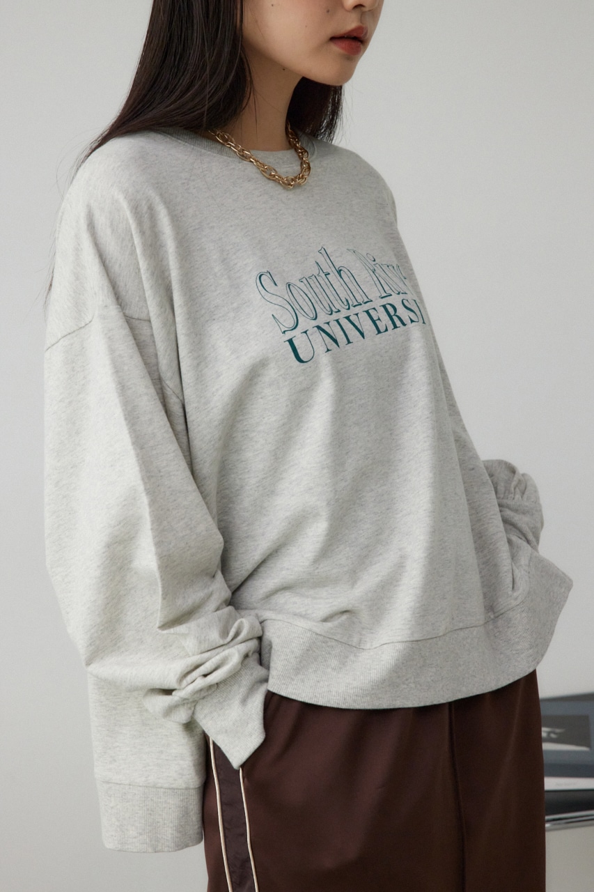 プリントウラケプルオーバー T.GRY FREE