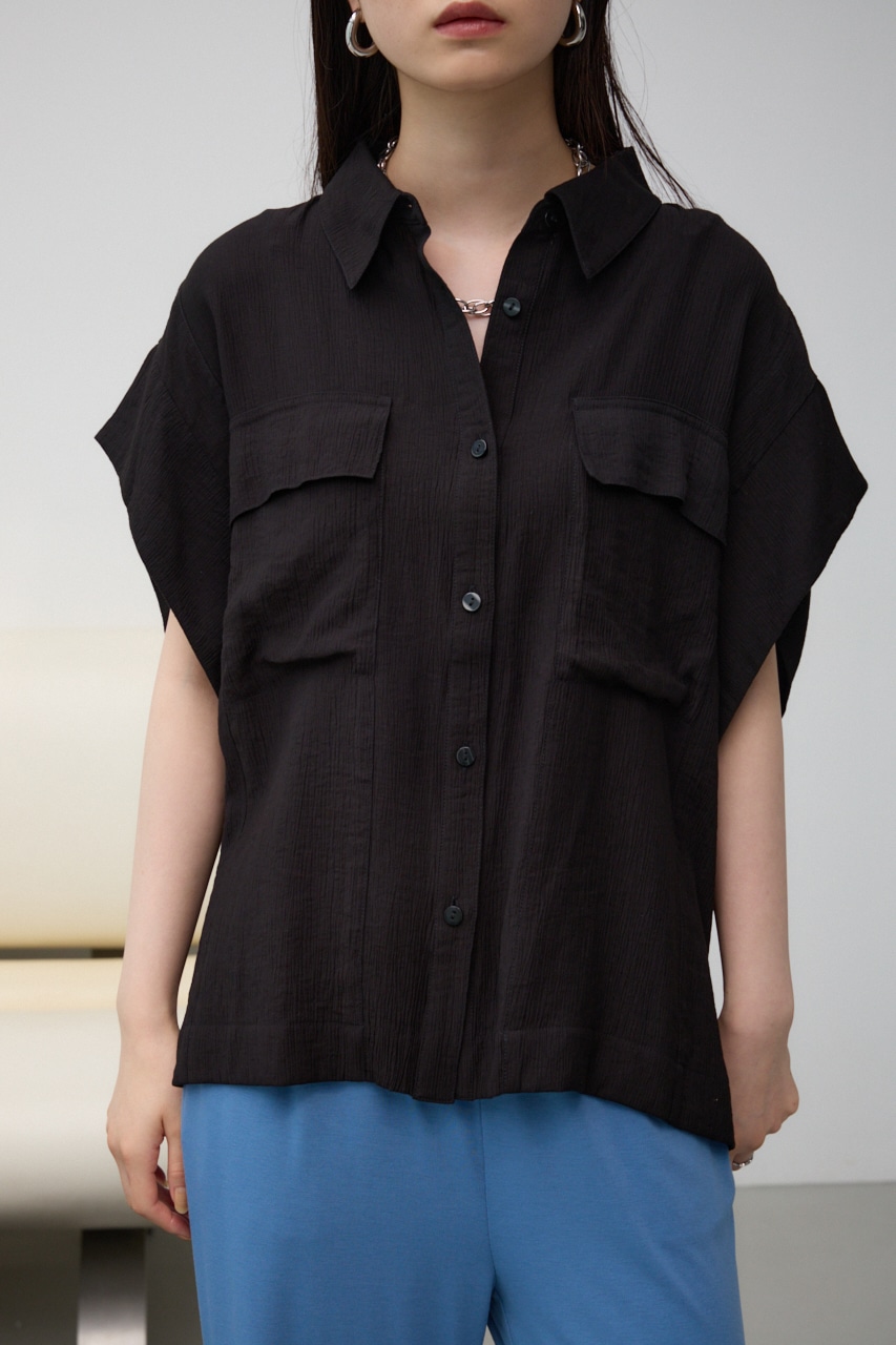 AZUL BY MOUSSY | シアー半袖デザインシャツ (シャツ・ブラウス