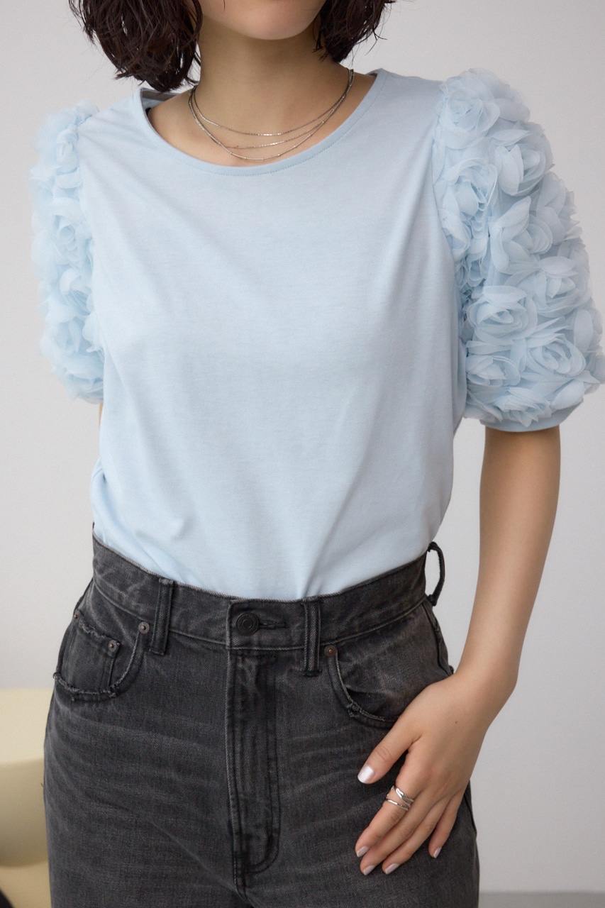 ソデチュールトップス L/BLU FREE