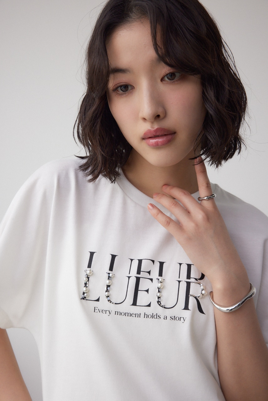 ジュエリーアソートプリントTシャツ WHT FREE
