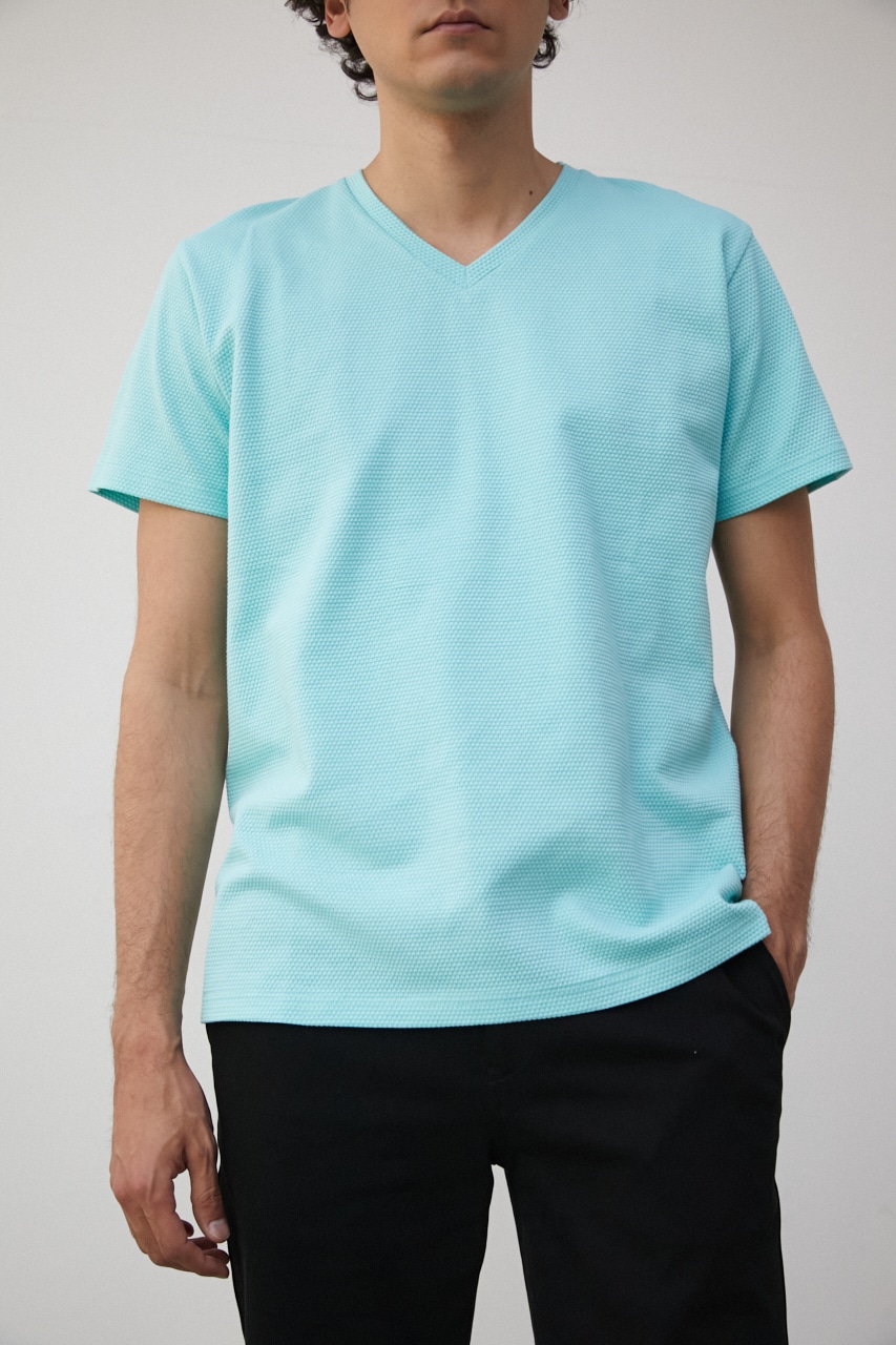 AZUL BY MOUSSY POPCORN JACQUARD V/N TEE (Tシャツ・カットソー(半袖) |SHEL'TTER  WEBSTORE