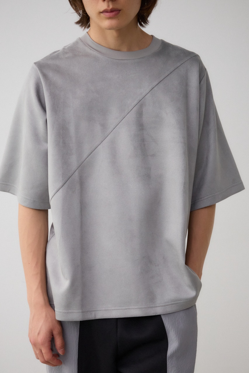 AZUL BY MOUSSY | フェイクスウェード切替トップス (Tシャツ