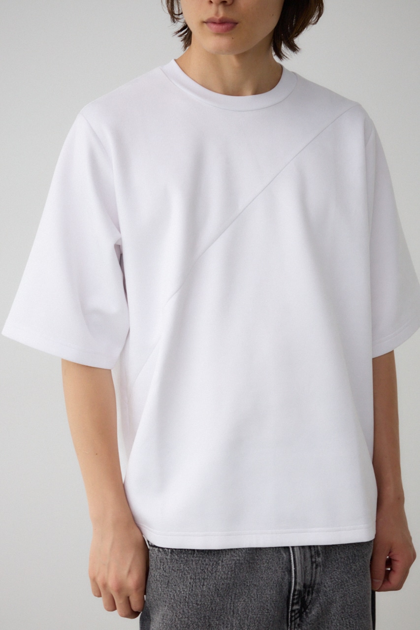 フェイクスウェード切替トップス WHT FREE