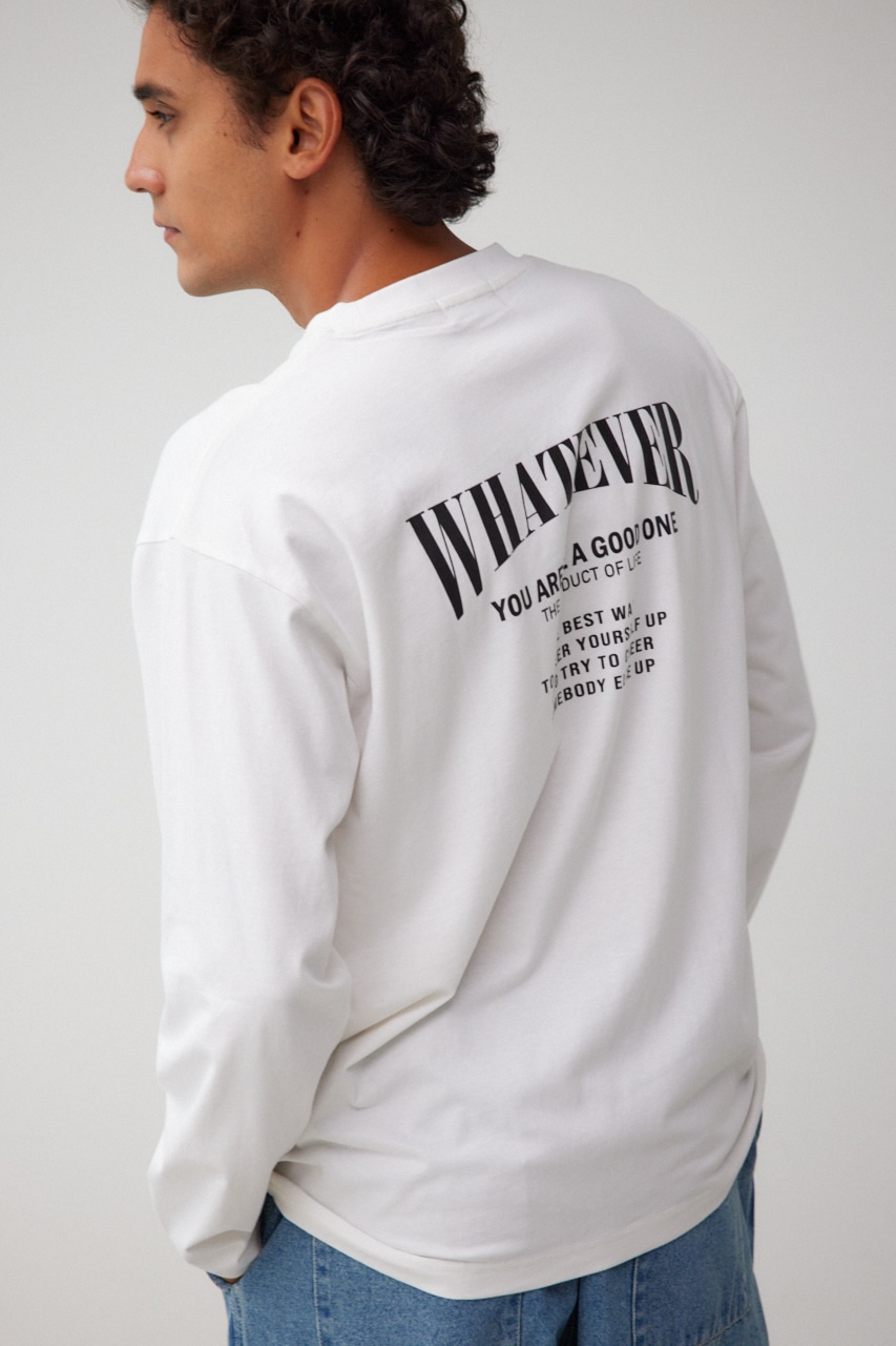 WHATEVER ロングTシャツ WHT L