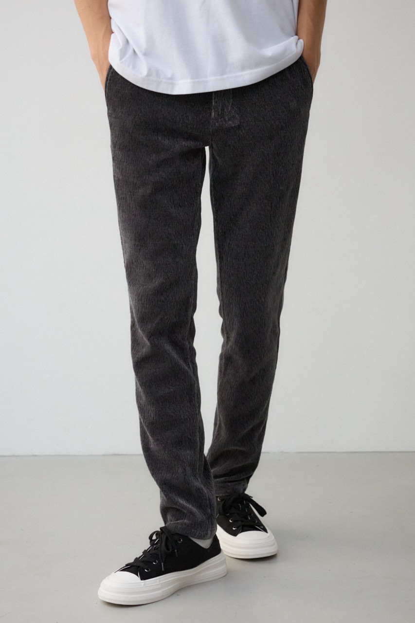 ベロアコーデュロイステイサムパンツ GRY M