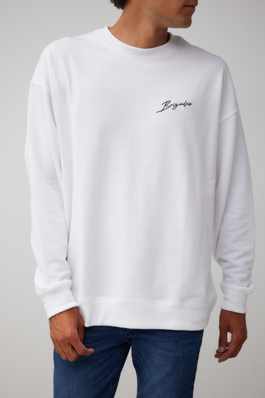 バックロゴビッグトップス WHT FREE