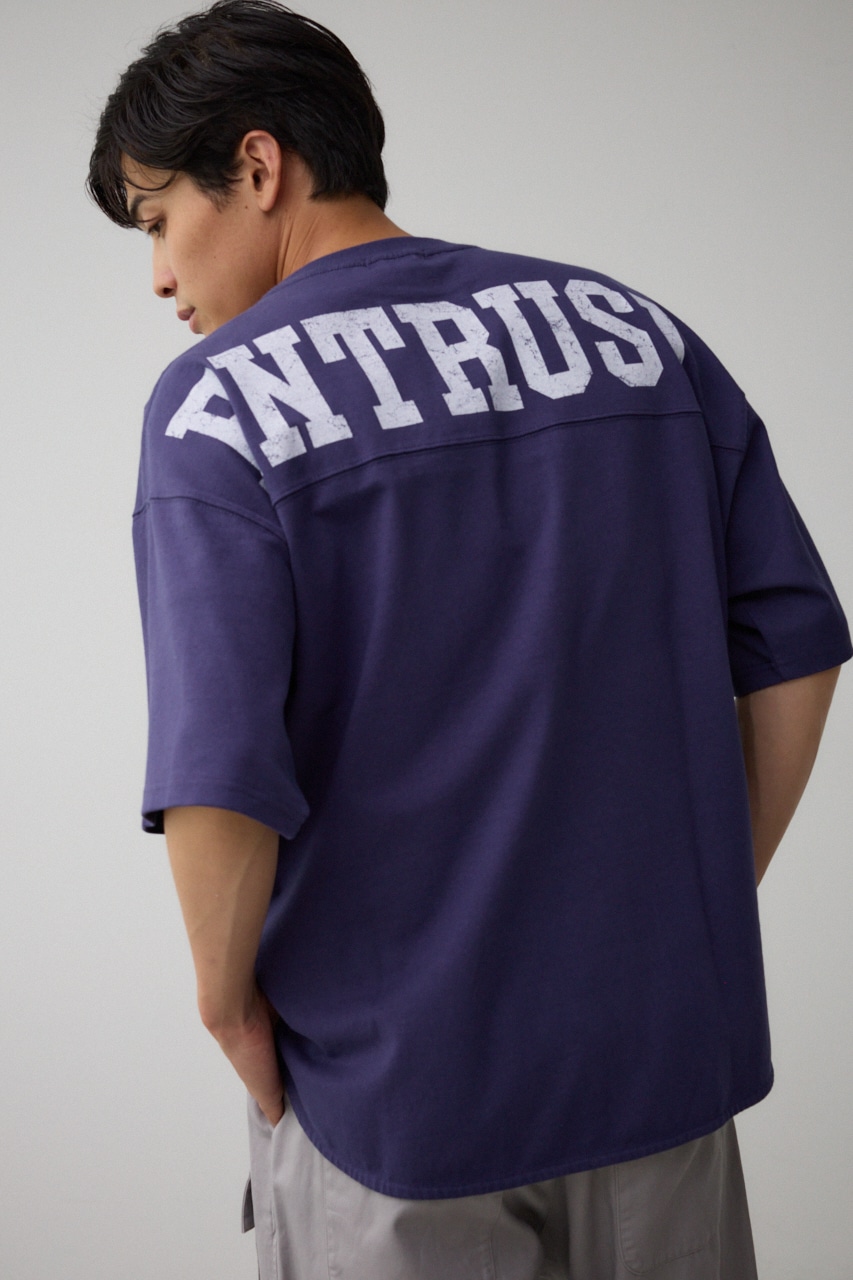 ラウンドヘムビッグTシャツ D/PUR FREE