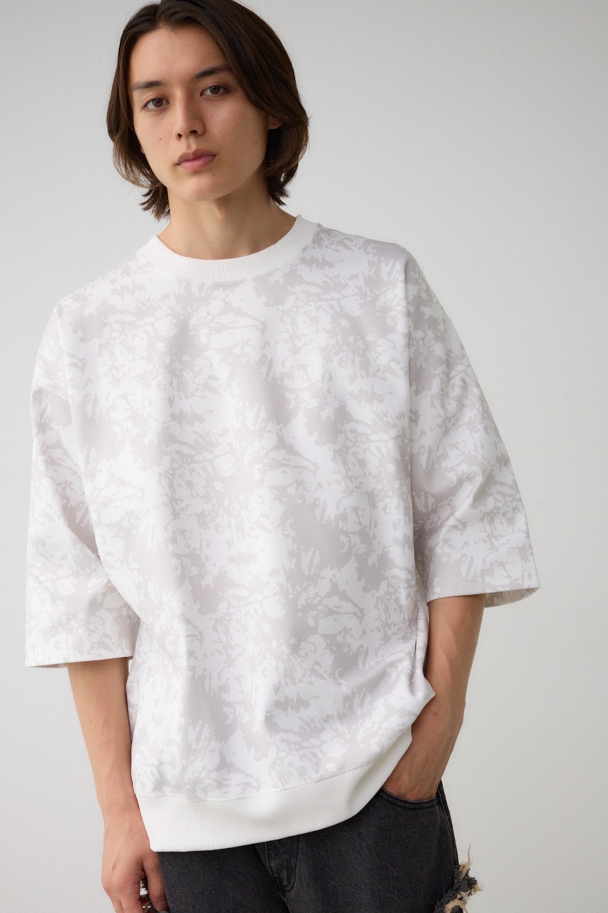 スプラッシュ総柄ビッグトップス 柄WHT FREE