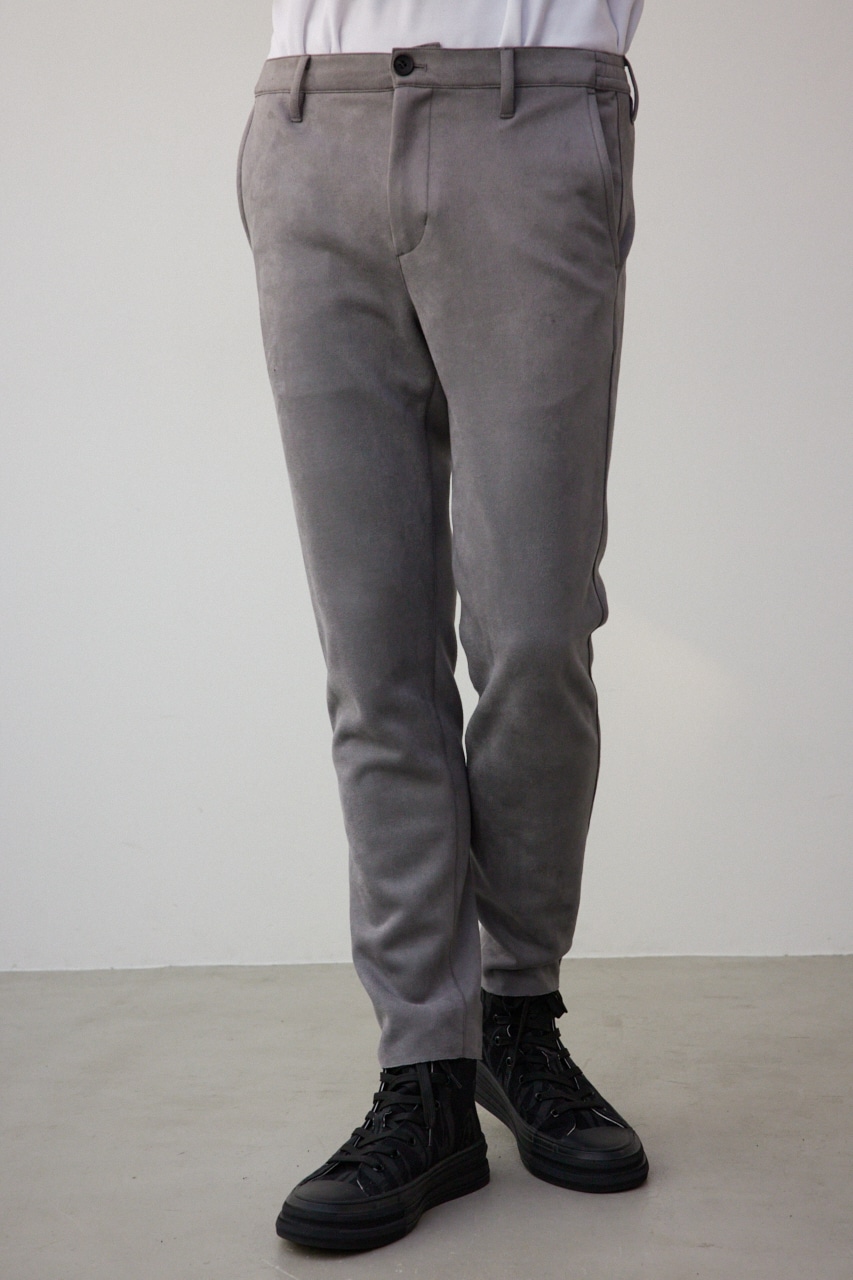プリマベーラフェイクスウェードパンツ GRY M
