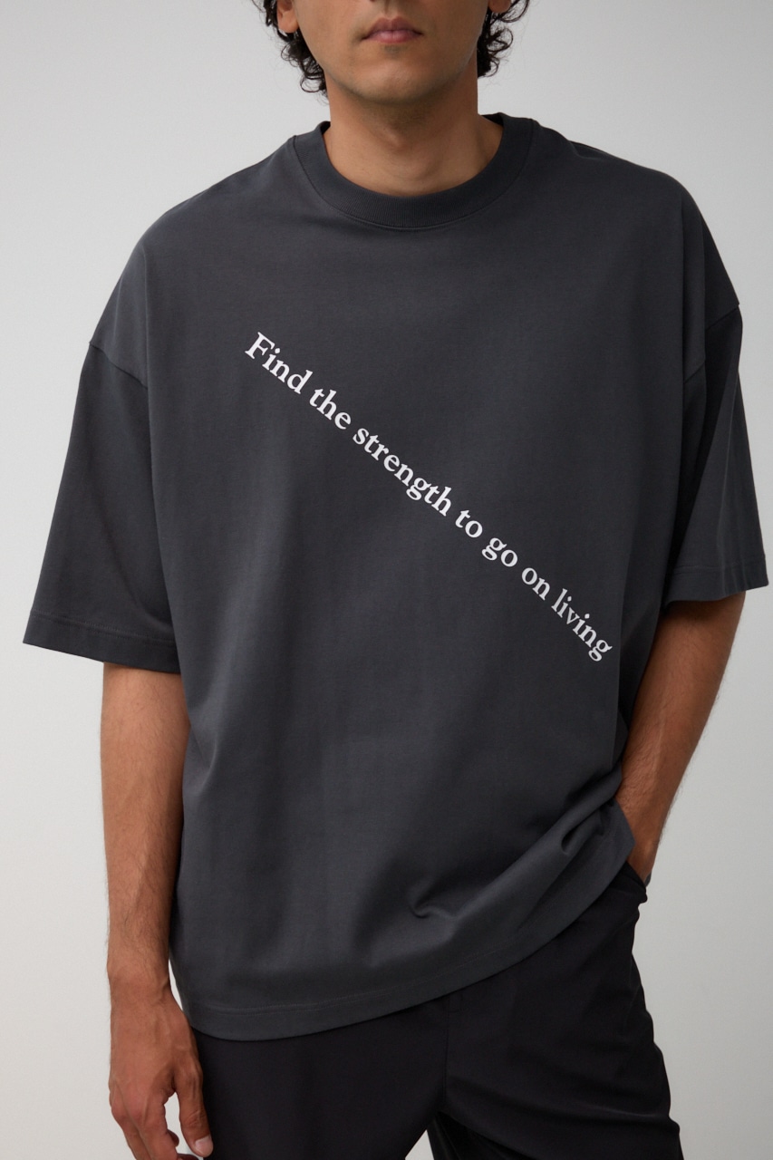 ツーフィンガーフォトTEE L/BLK FREE