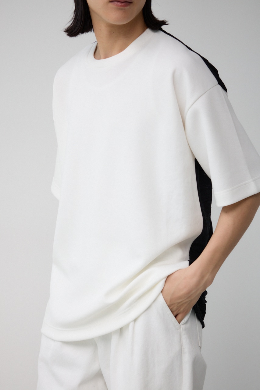 スウィッチングビッグTシャツ 柄WHT FREE