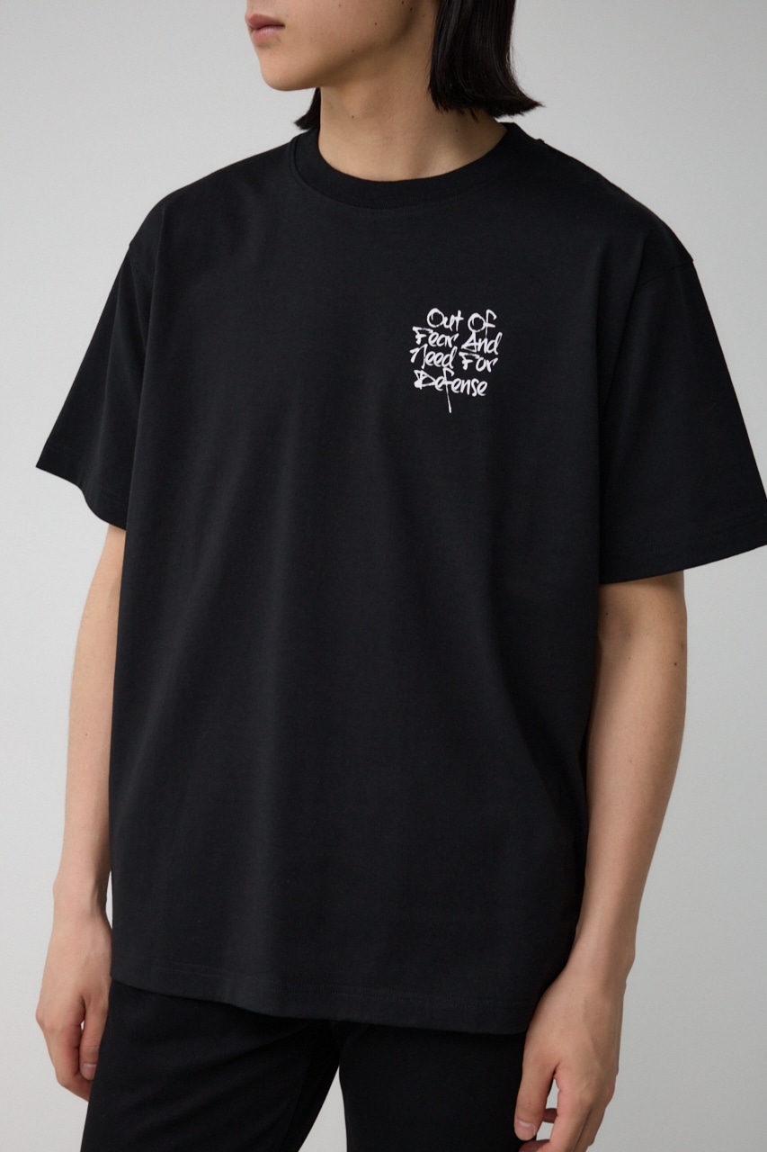 スリーフォトバックTEE BLK S
