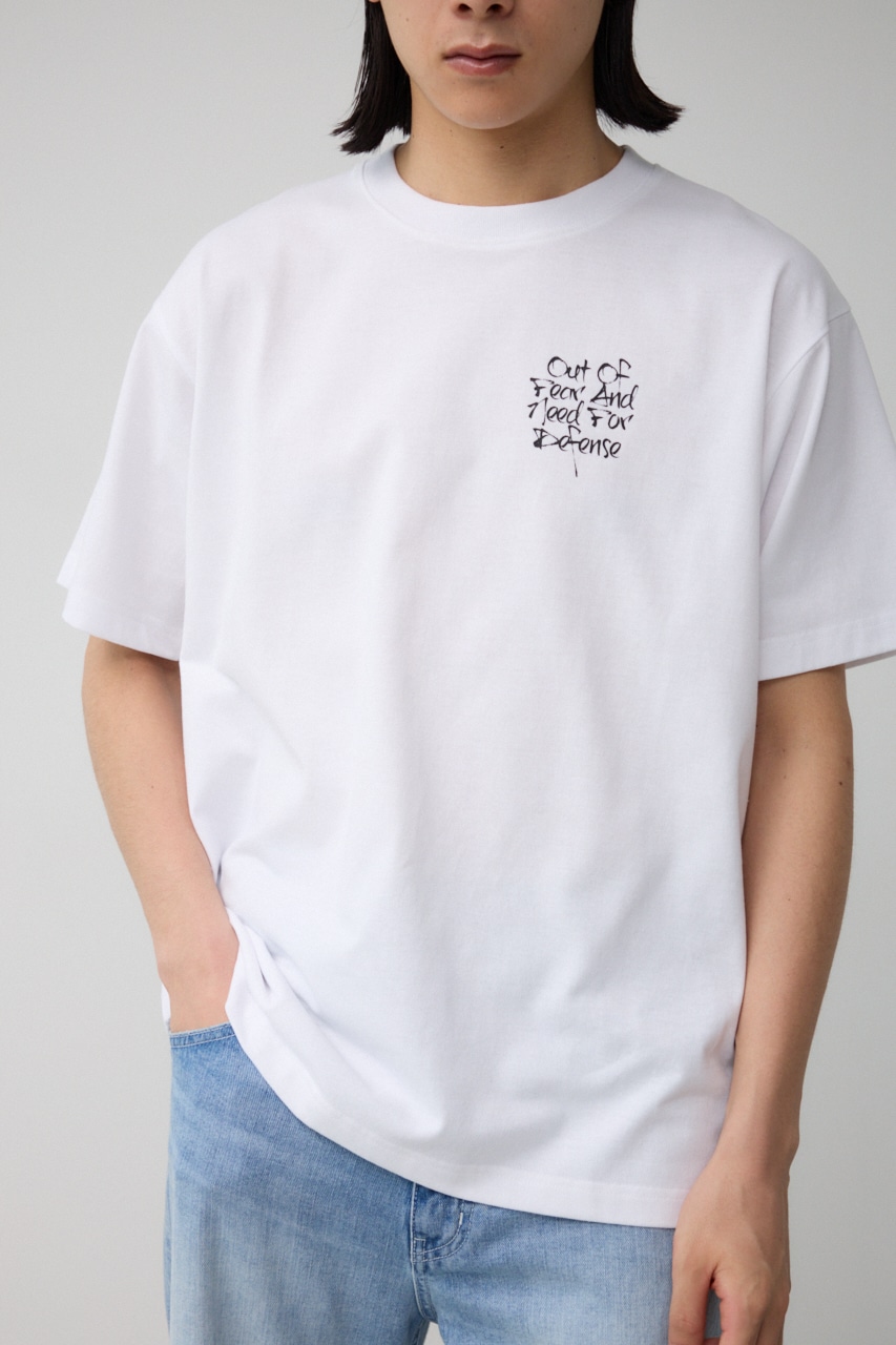 スリーフォトバックTEE WHT S