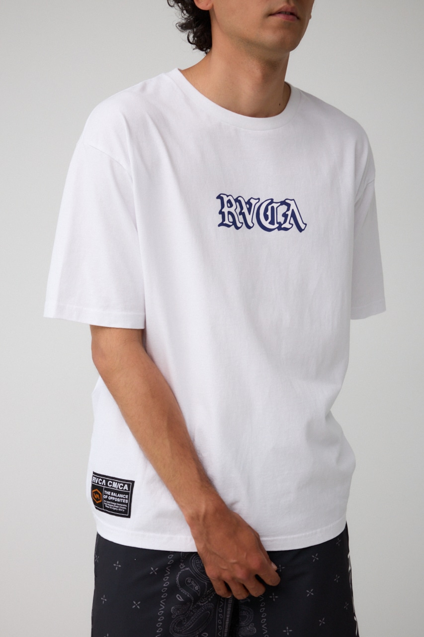 RVCA×AZUL バックフォトT WHT FREE